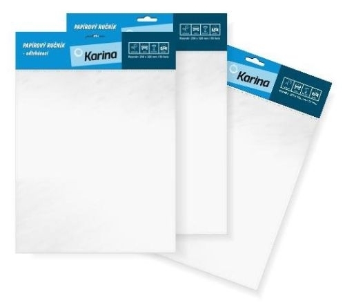 Karina papírové ručníky odtrhávací 25 × 32 cm, 50 ks