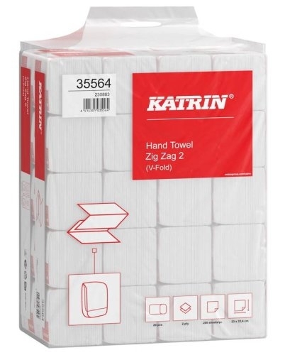 Papírové ručníky skládané Katrin Basic HandyPack Z-Z, 4000 ks 35564