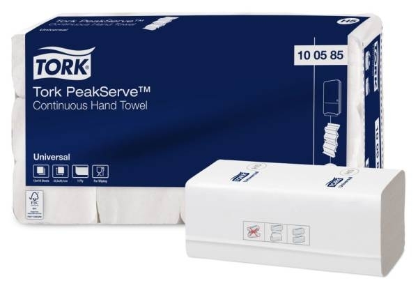 Papírové ručníky Tork PeakServe H5, 100585, jednovrstvé, 12 x 410 ks