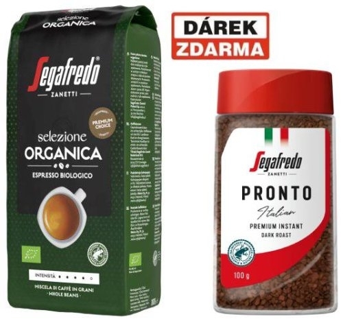 Káva Segafredo Selezione Organica, zrnková, 1 kg, 2 ks -Akce