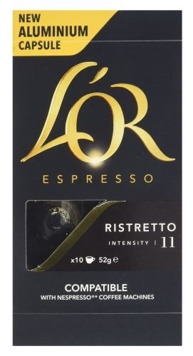 Kapsle kávové L´OR Espresso Ristretto, 10 ks