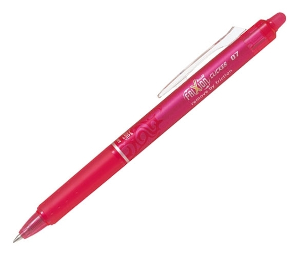 Pilot kuličkové pero Pilot 2061 Frixion Clicker 0,7, růžové