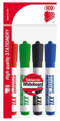 Popisovač na tabule ICO 11XXL Whiteboard, sada 4 barvy